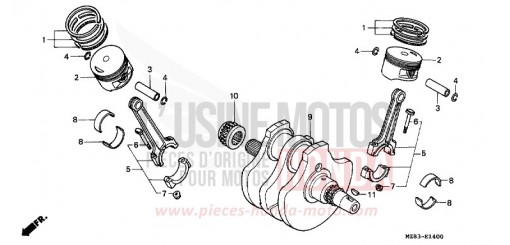 VILEBREQUIN/PISTON VT600CT de 1996